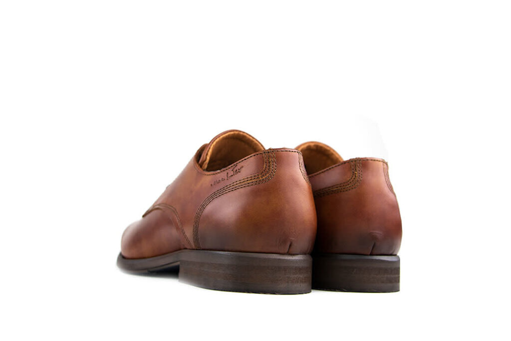 Van Lier Van Lier Veterschoenen Cognac Leer