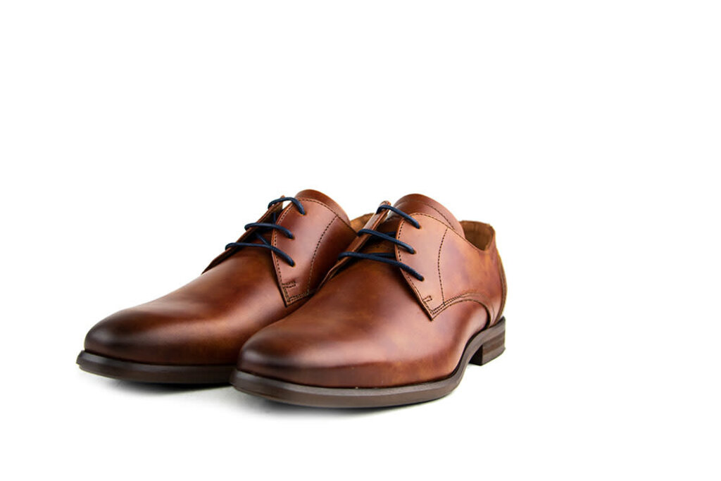 Van Lier Van Lier Schnürschuhen Cognac Leer