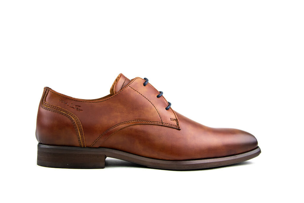 Van Lier Van Lier Schnürschuhen Cognac Leer
