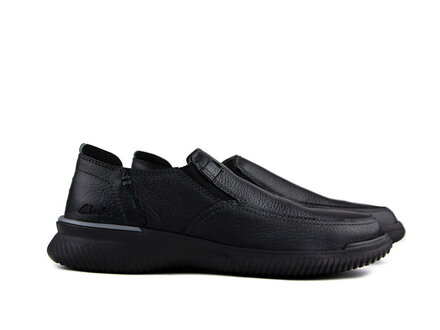 Clarks Clarks Donaway Step Black Leather Clarks Clarks Donaway Step Black Leather