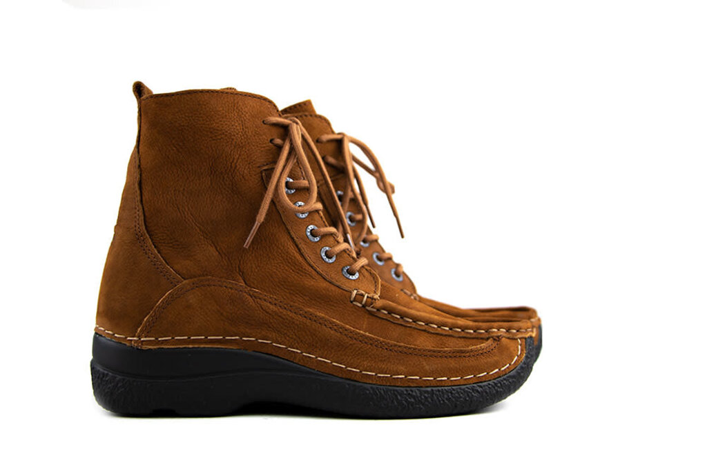 Wolky Wolky Roll Boot Zip Antique Nubuck Cognac