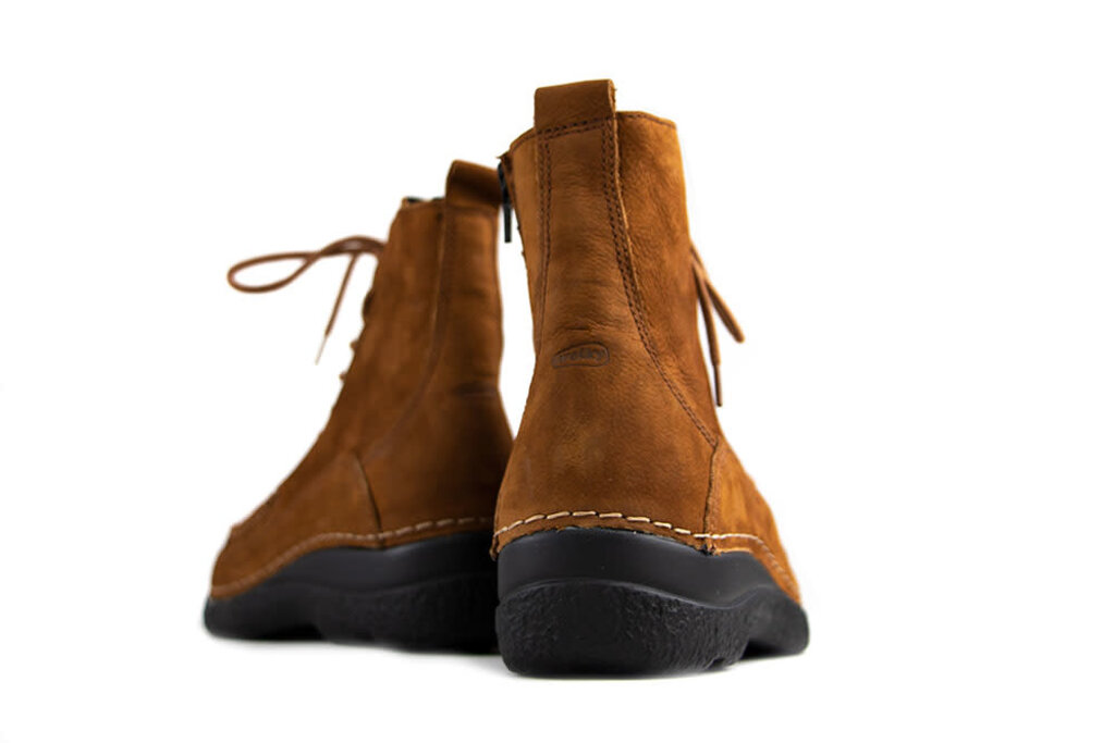 Wolky Wolky Roll Boot Zip Antique Nubuck Cognac