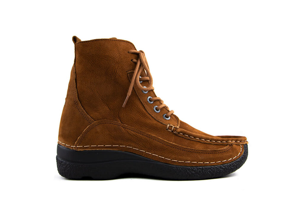 Wolky Wolky Roll Boot Zip Antique Nubuck Cognac