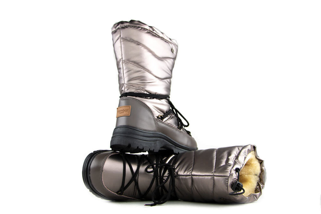 Warmbat Warmbat Bunbury Lace Boots Metallic Brons