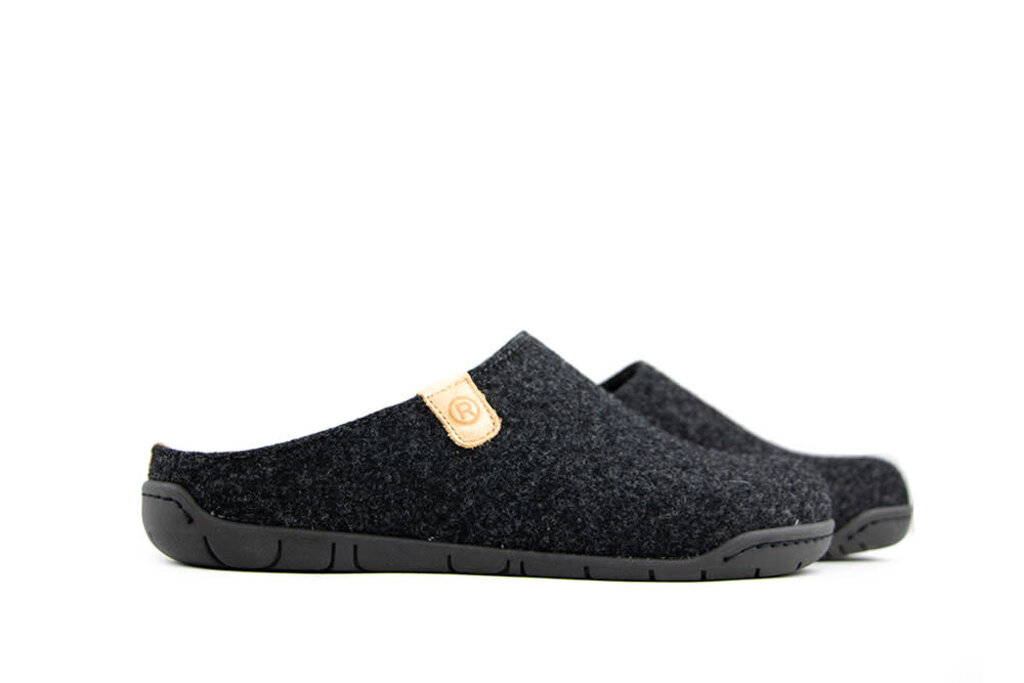 Rohde Rohde Slippers Grey Soft Felt