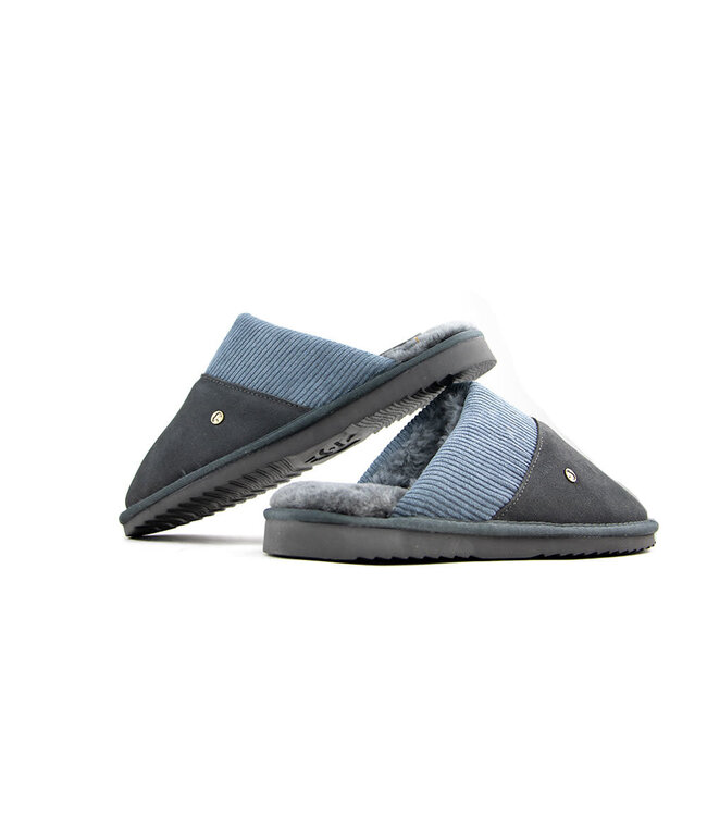 Warmbat Warmbat Slippers Perth Dark Grey Ribcord