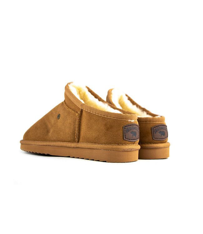 Warmbat Pantoffels Conner Cognac Suede