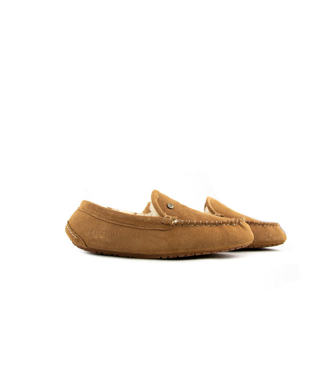 Warmbat Pantoffels Cognac Earlwood Suede