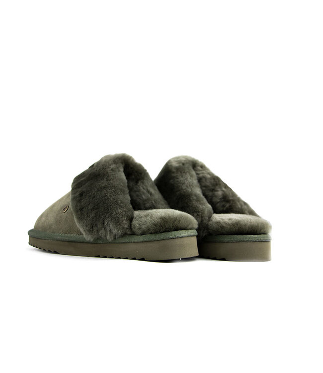 Warmbat Slippers Flurry Olive Suede