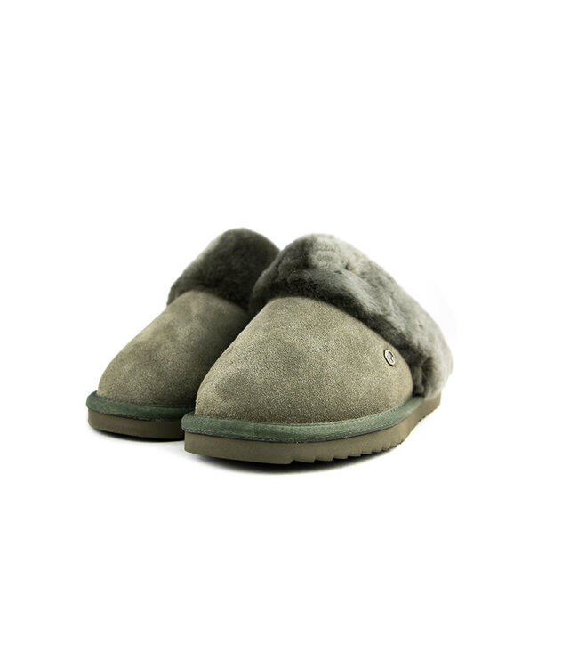 Warmbat Slippers Flurry Olive Suede