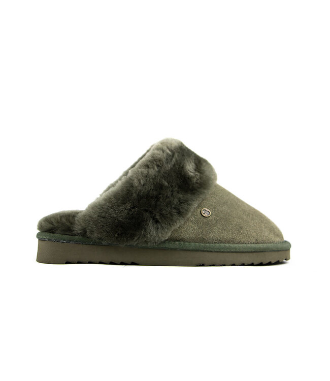 Warmbat Slippers Flurry Olive Suede