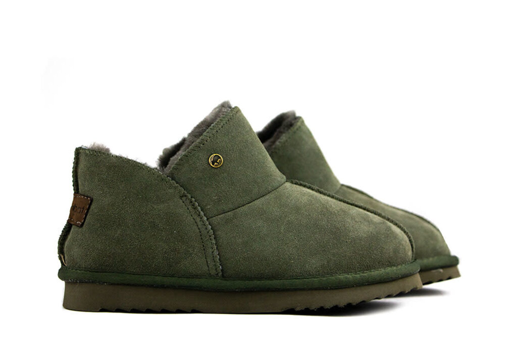 Warmbat Warmbat Slippers Willow Olive Suede