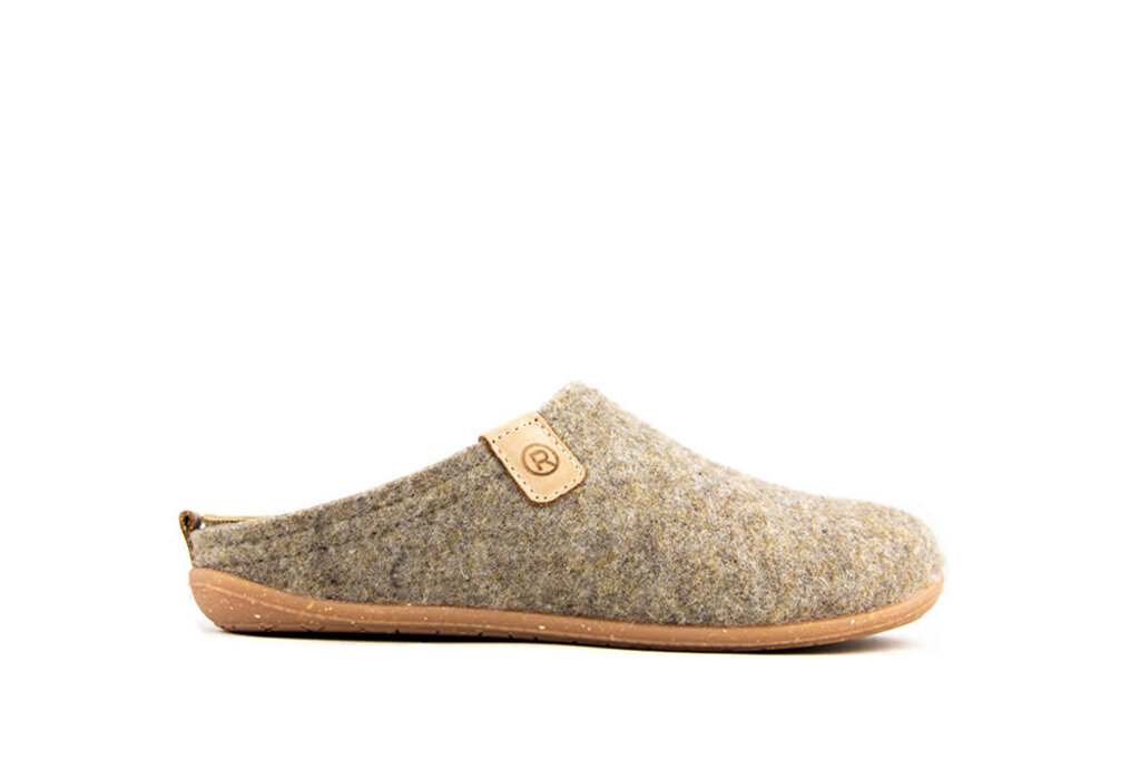 Rohde Slippers Ginger Beige Felt Worldwide Shipment Low Fees