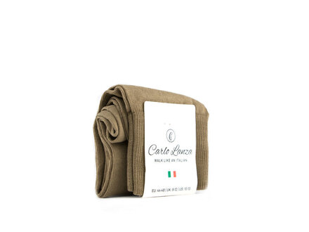 Carlo Lanza Carlo Lanza Sok Beige Brown Cotton Carlo Lanza Carlo Lanza Sok Beige Brown Cotton