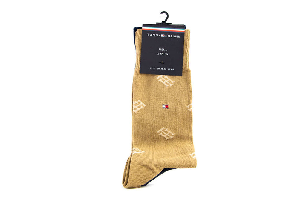 Tommy Hilfiger Tommy Hilfiger Sock Monogram Khaki Navy