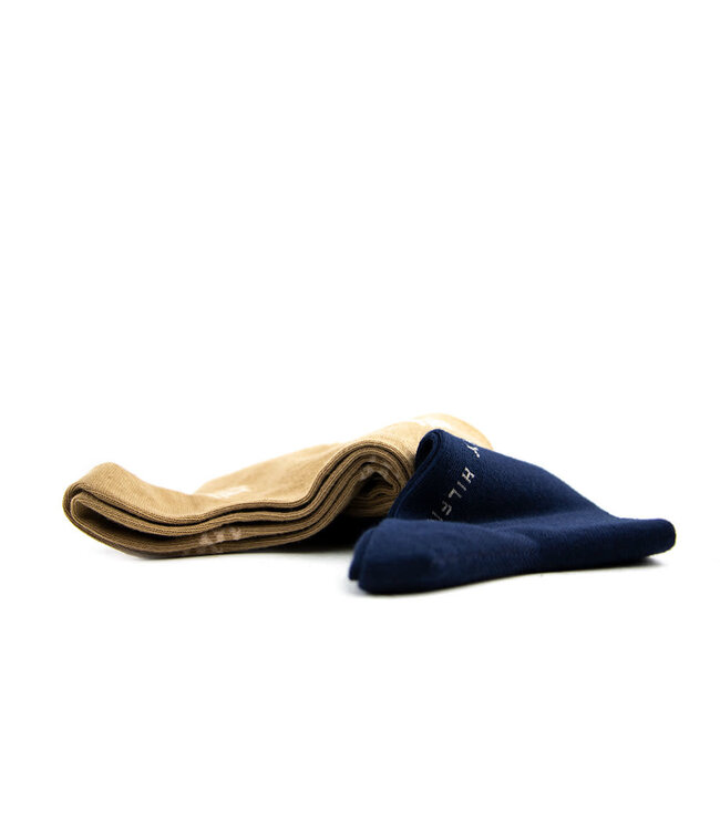Tommy Hilfiger Socke Khaki Blauw Monogram
