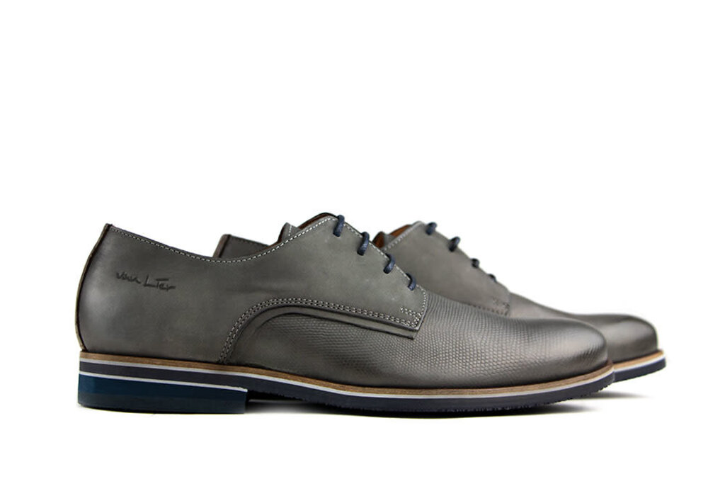 Van Lier Van Lier Lace-up Shoes Grey Nubuck