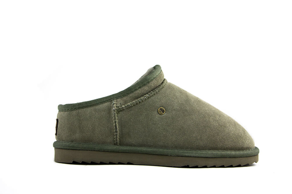 Warmbat Warmbat Slippers Conner Green Olive Suede