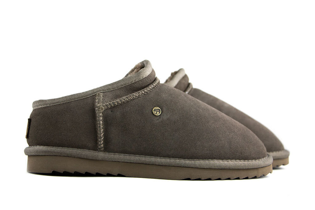 Warmbat Warmbat Hausschuhe Grijs Conner Pebble Suede