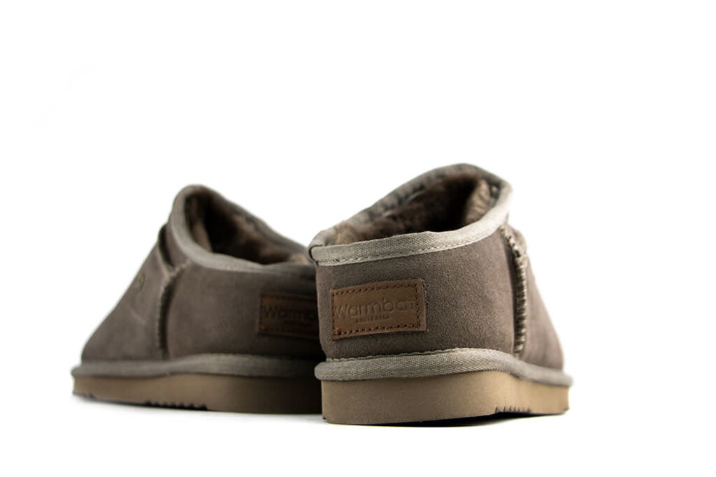 Warmbat Warmbat Slippers Conner Pebble Grey Suede