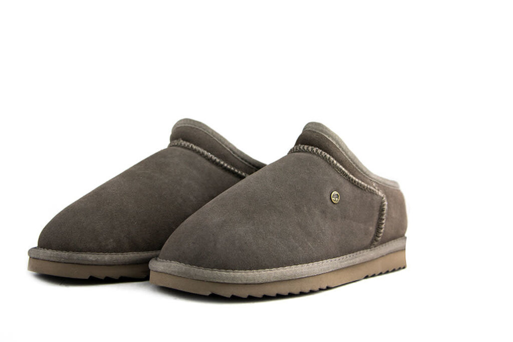 Warmbat Warmbat Hausschuhe Grijs Conner Pebble Suede
