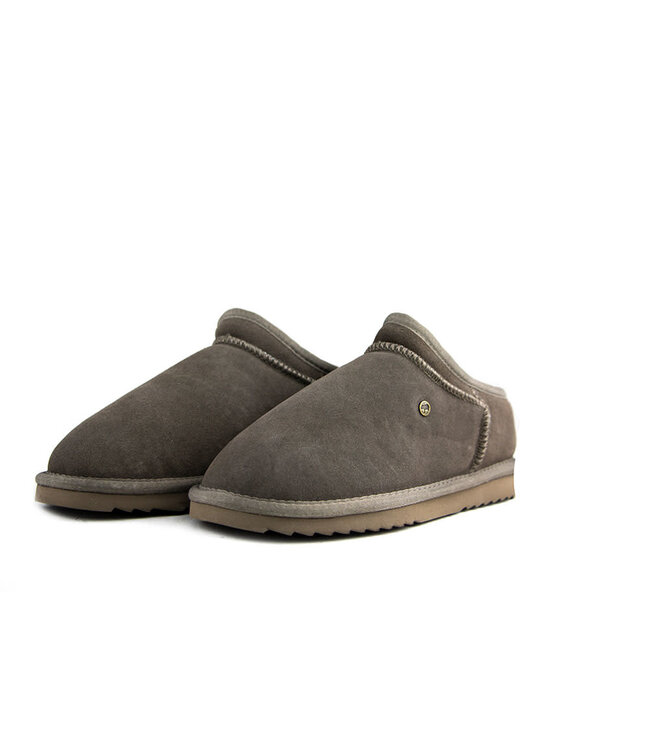 Warmbat Slippers Conner Pebble Grey Suede