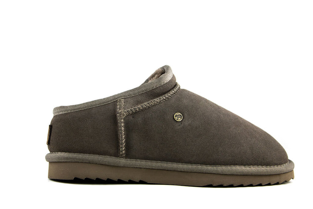 Warmbat Warmbat Hausschuhe Grijs Conner Pebble Suede