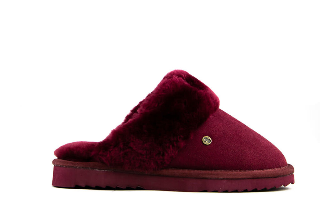 Warmbat Warmbat Slippers Bordeaux Flurry Port Suede