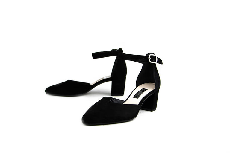Gabor Pumps met Band Zwart Suede | Gratis Verzending v.a. €40 - Steenbergen  Schoenen