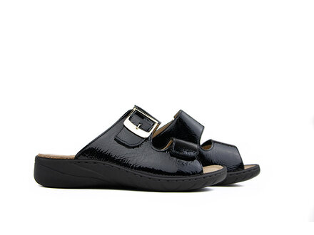 Solidus Solidus Slipper Wellness Schwarz Lack G