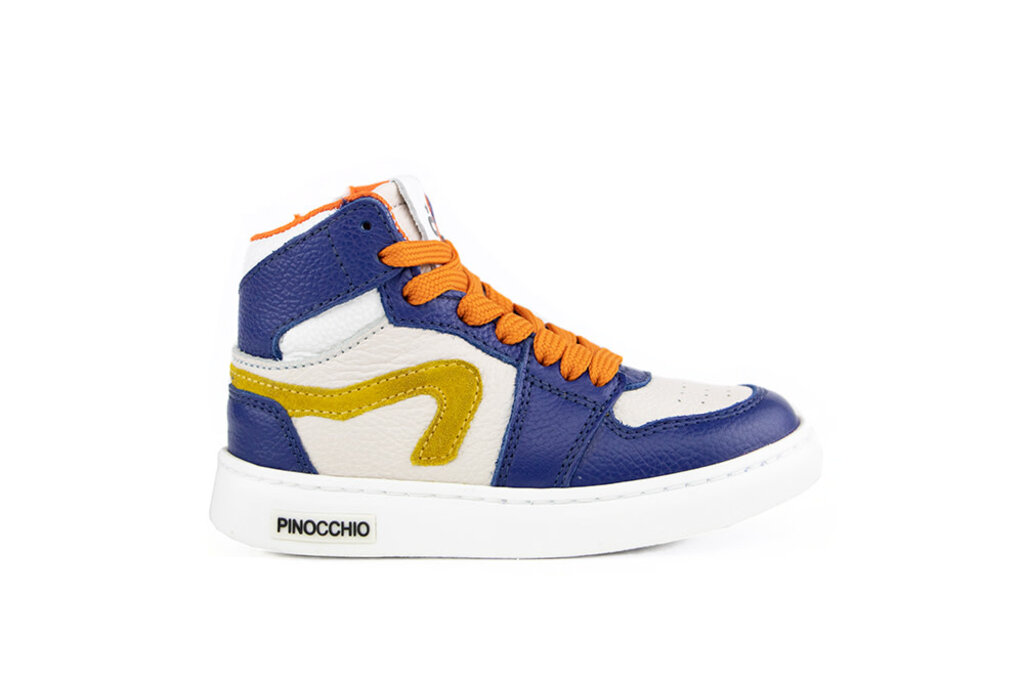 Pinocchio Pinocchio Hoge Sneaker Cobalt White Combi