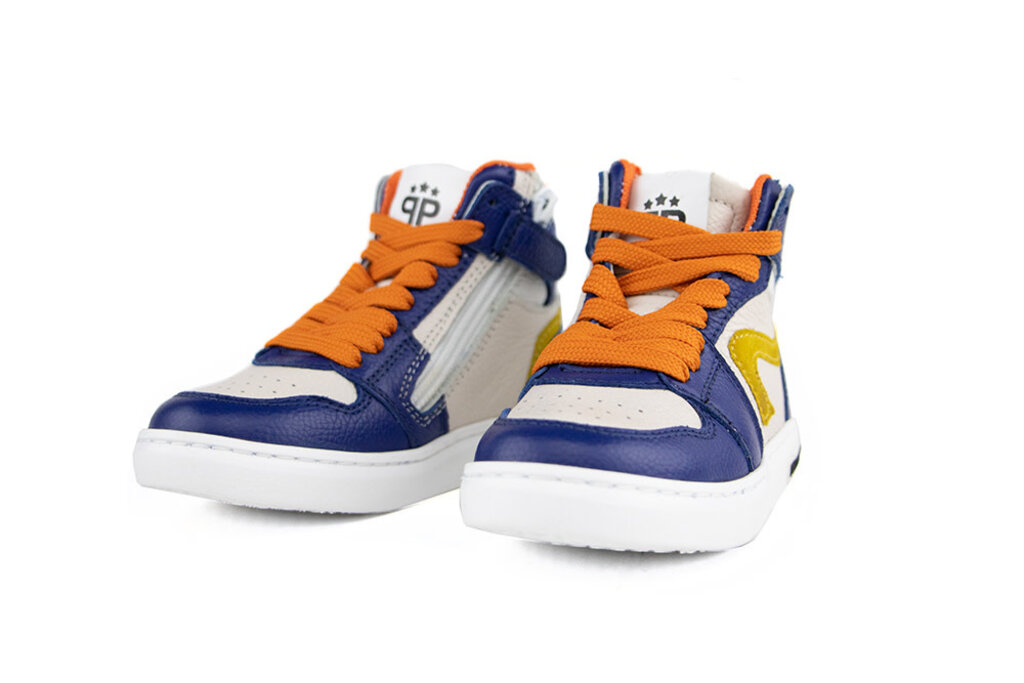 Pinocchio Pinocchio Hoge Sneaker Cobalt White Combi