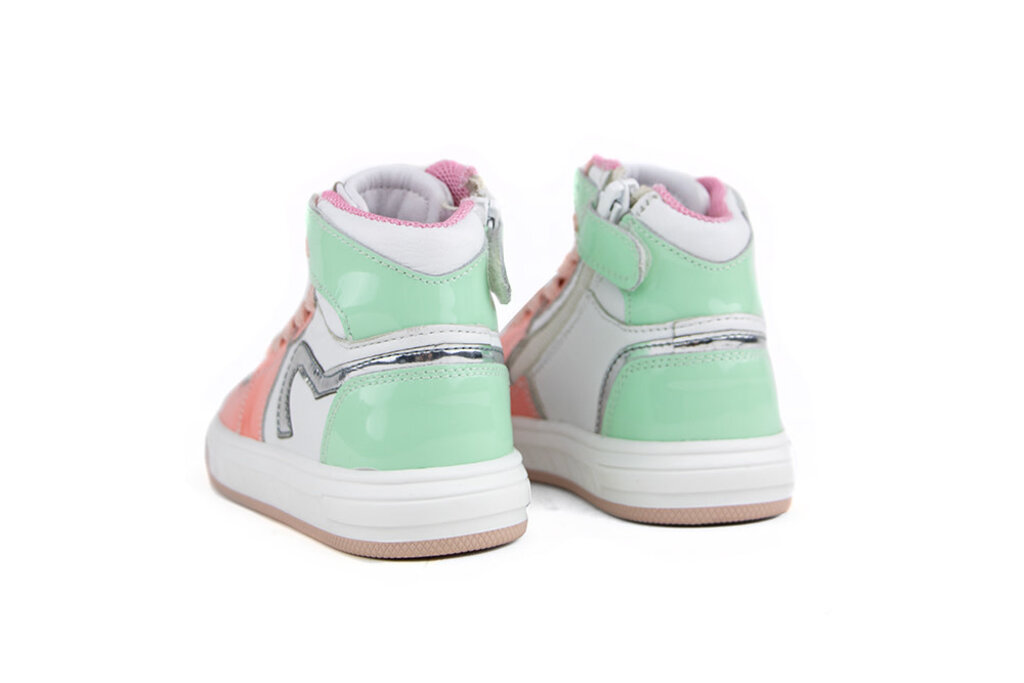 Pinocchio Pinocchio Hoge Sneaker Pink White Mint