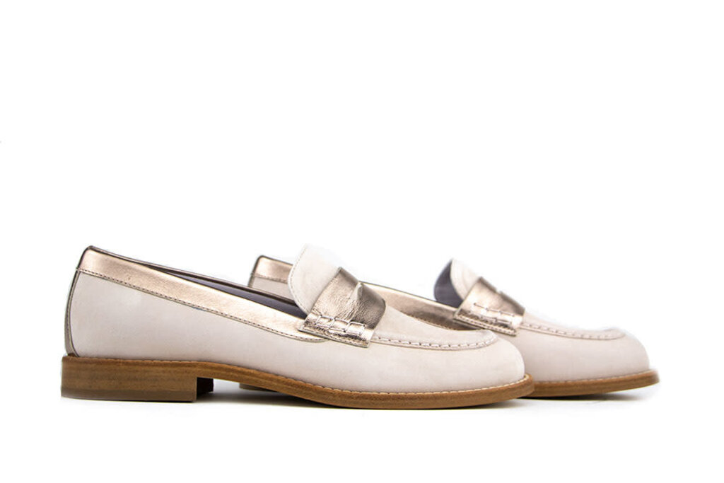 Lilian Lilian Loafers Beige Goud Combi