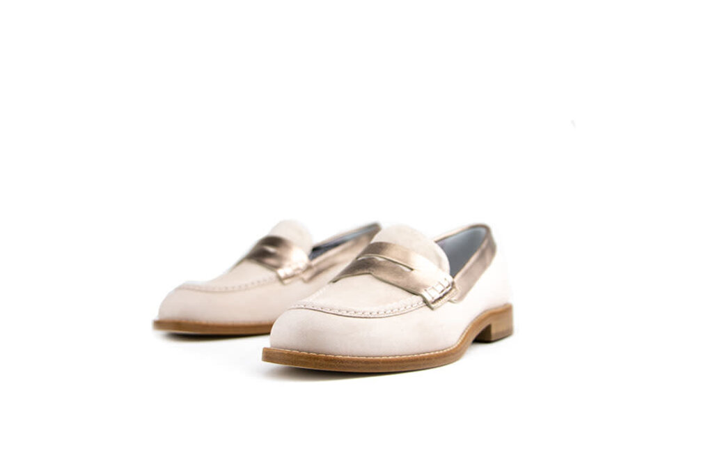 Lilian Lilian Loafers Beige Gold Combi