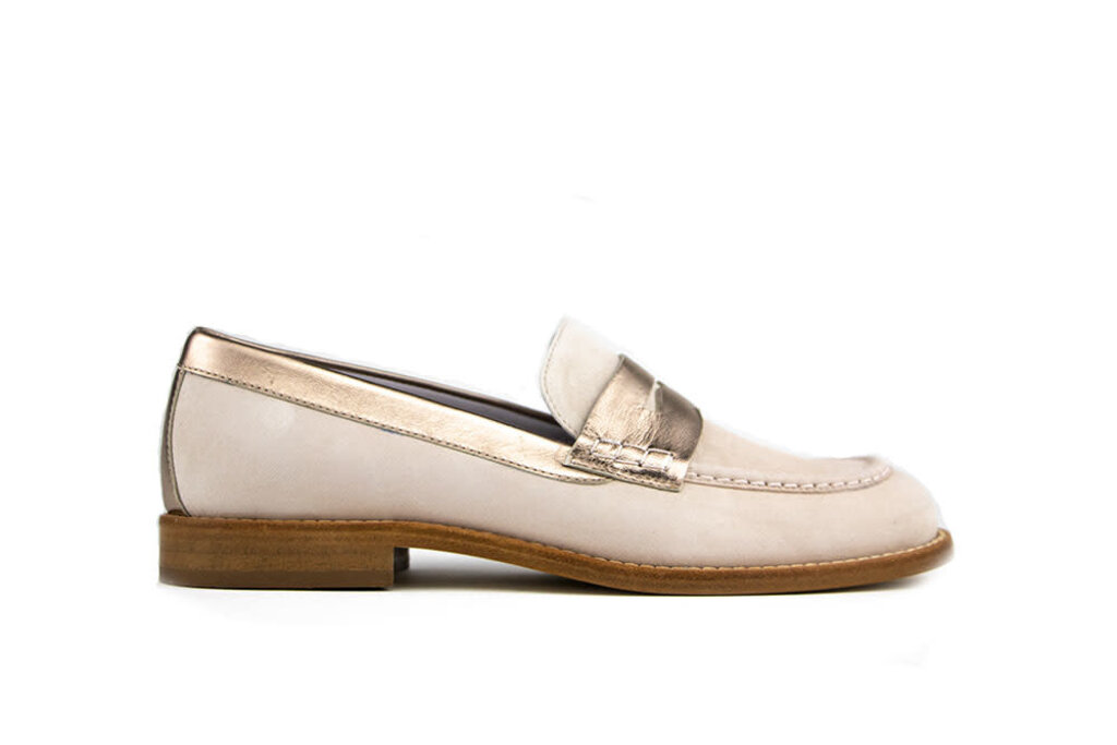 Lilian Lilian Loafers Beige Goud Combi