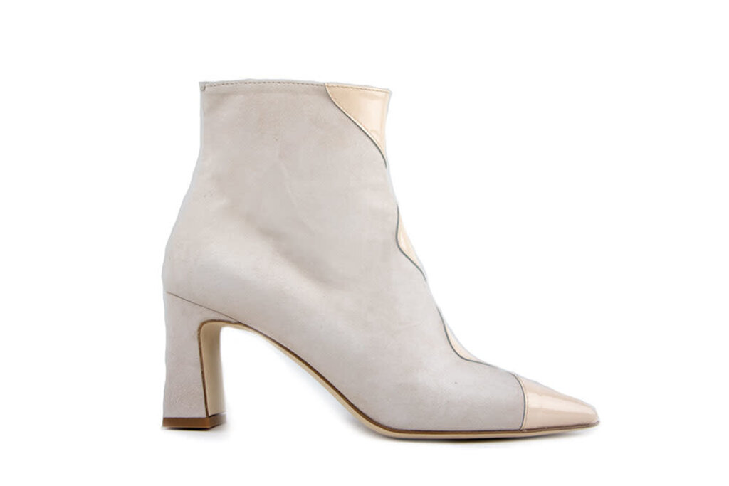 Lilian Lilian Ankle Boots Beige Suede Lack