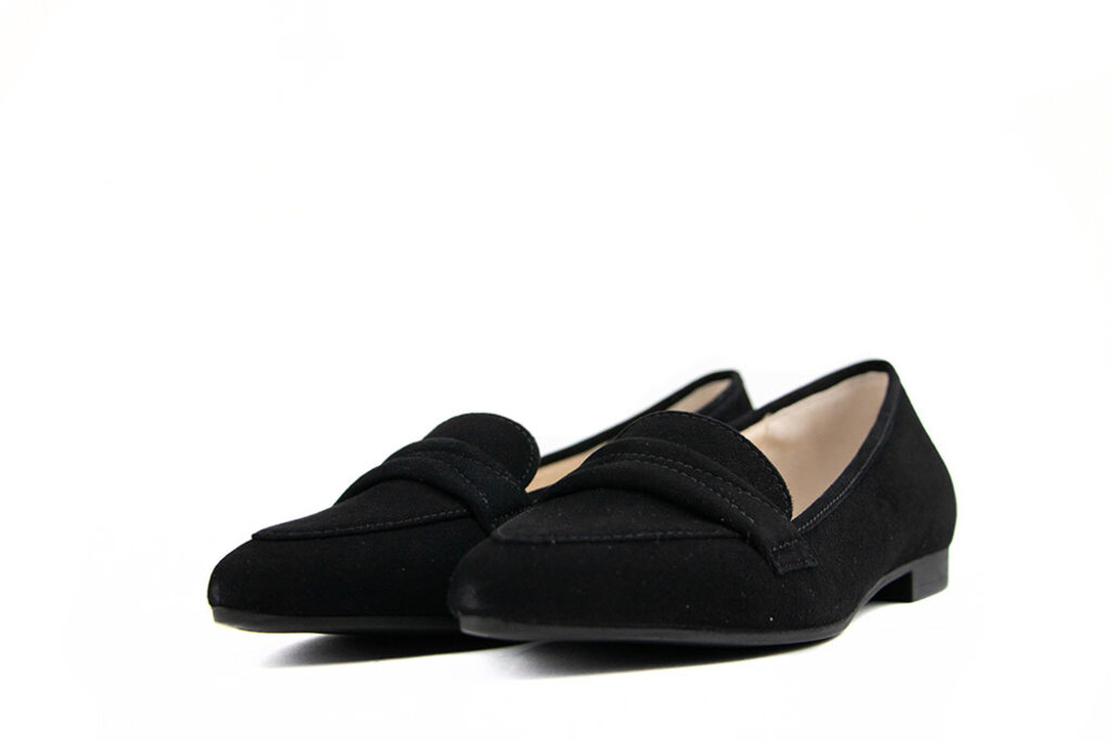 Black suede sale loafers
