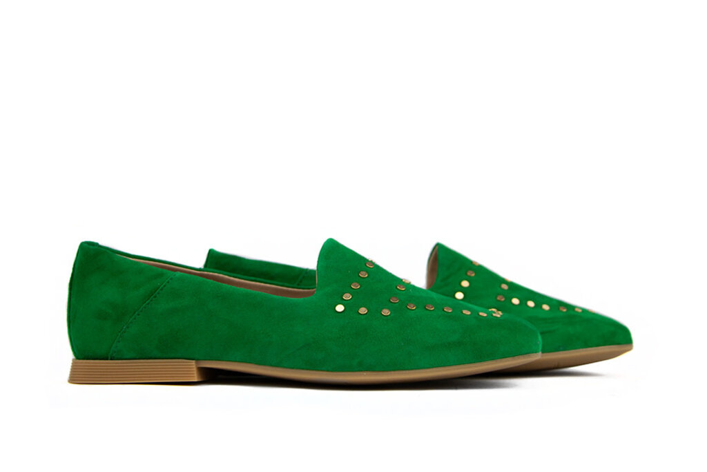 Mjus Mjus Loafers Studs Green Suede