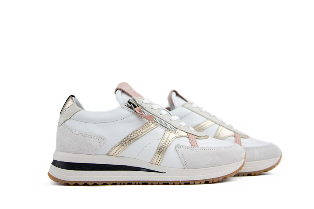 Piedi Nudi Piedi Nudi Sneaker White Pink Platinum