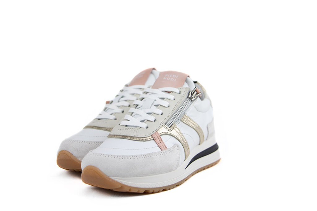 Piedi Nudi Piedi Nudi Sneakers Wit Roze Platina