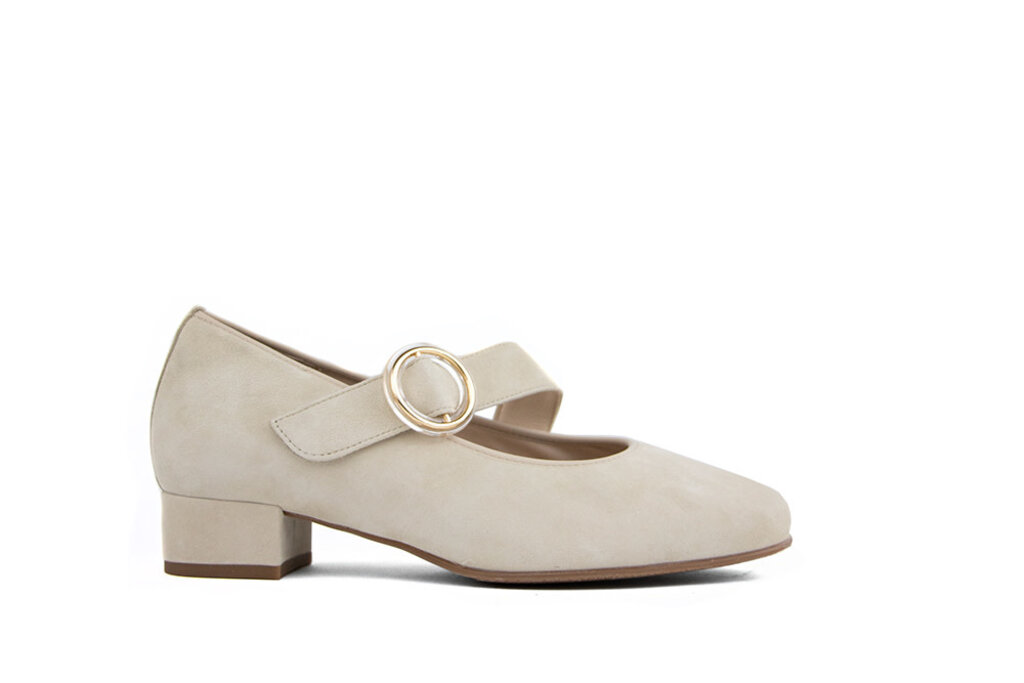 Hassia Hassia Pumps met Band Sand Suede