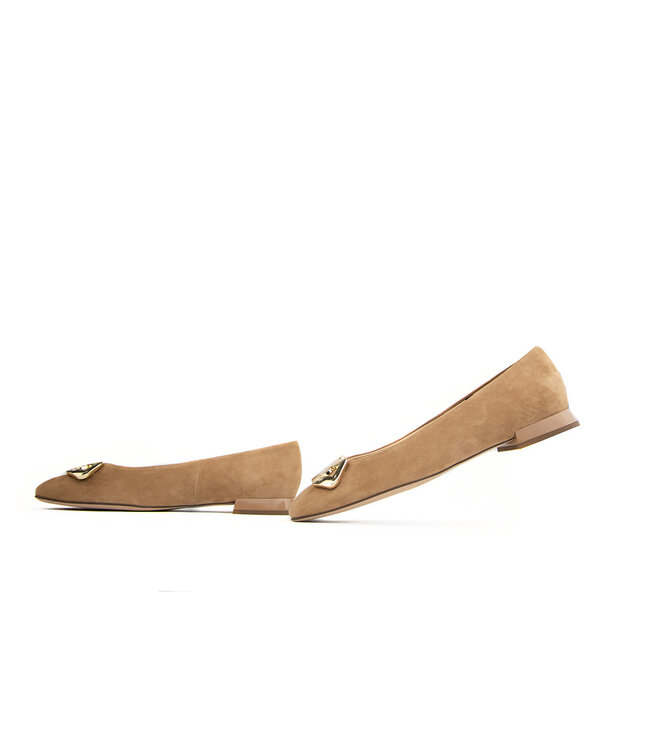 Högl  Ballerina Coco Bruin Suede