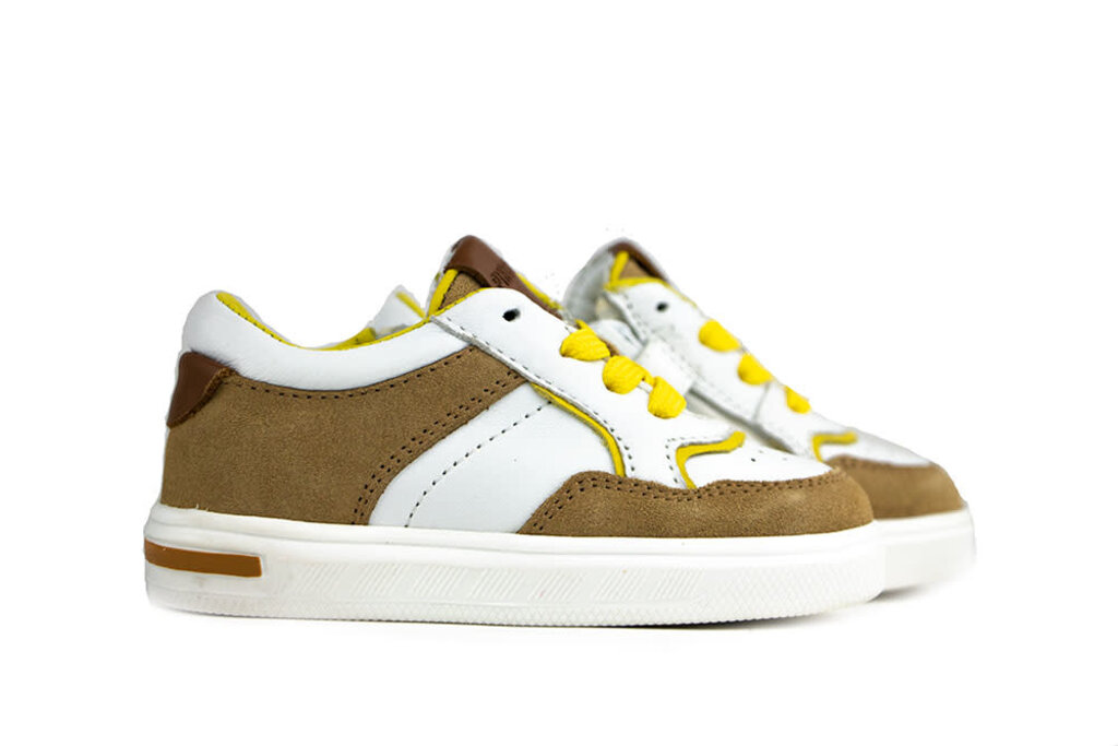 Pinocchio Pinocchio Sneaker Naturel Wit Combi