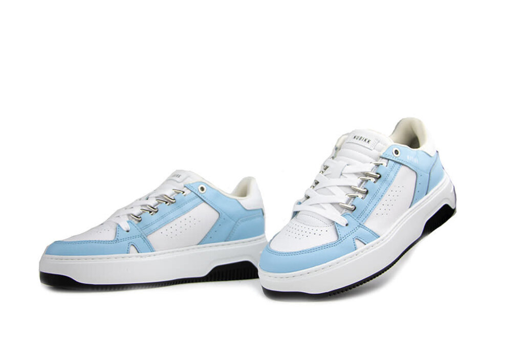 Nubikk Nubikk Basket Buxton White Leather Blue