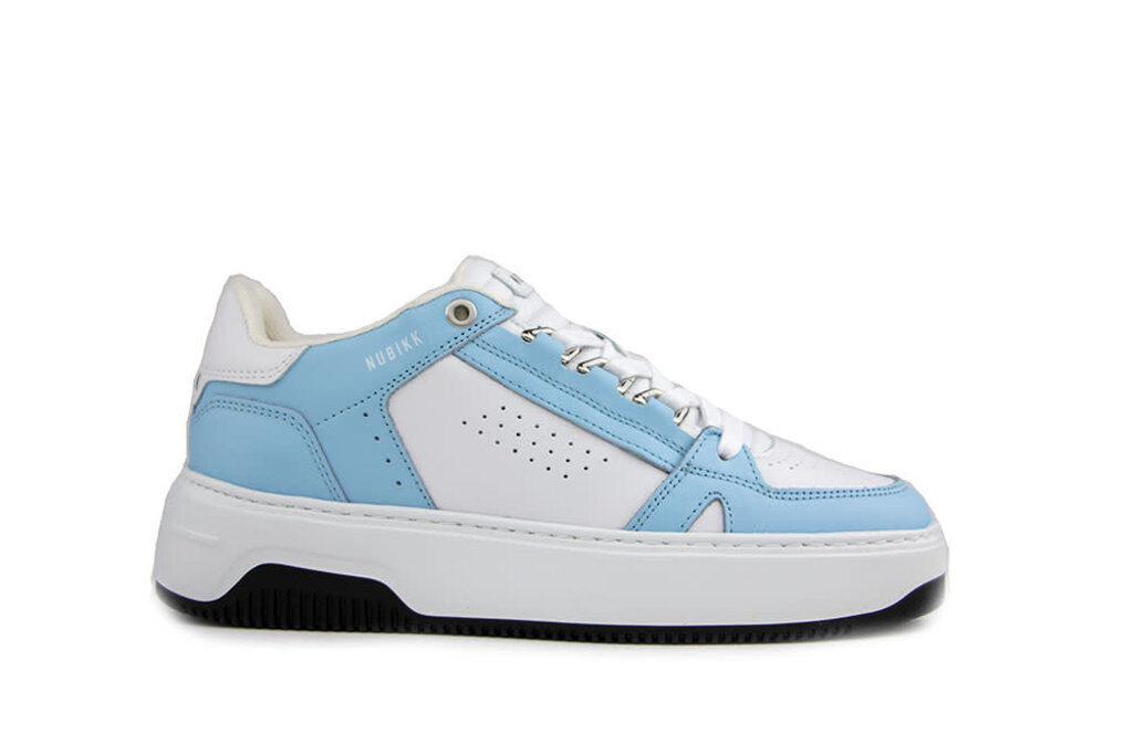 Nubikk Nubikk Basket Buxton White Leather Blue