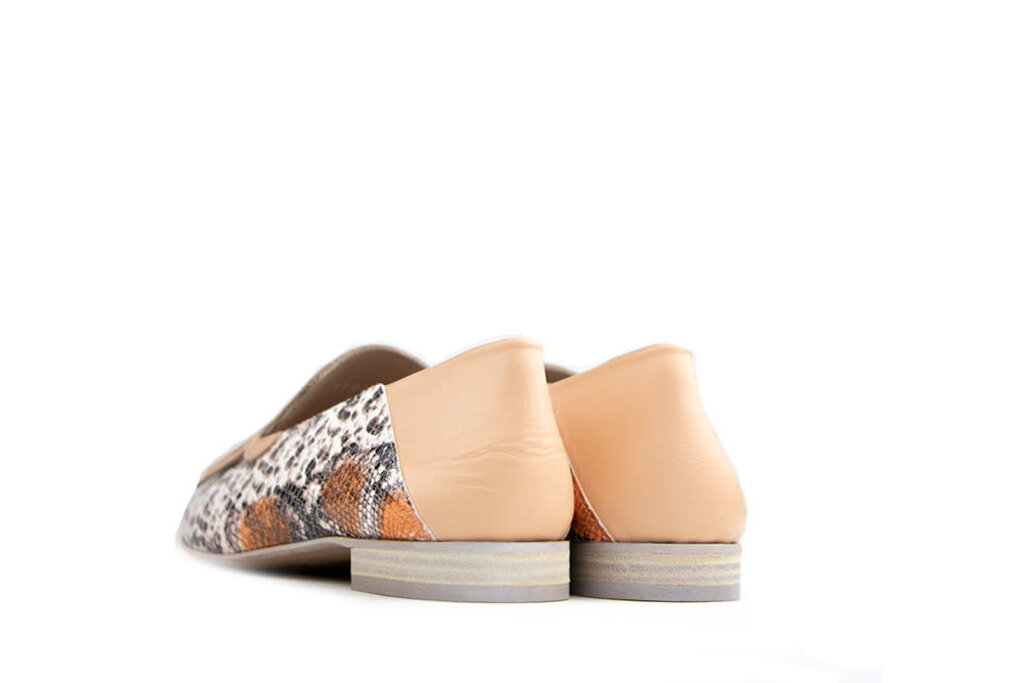 Pertini Pertini Loafer Shimmer Roze Oranje Snake