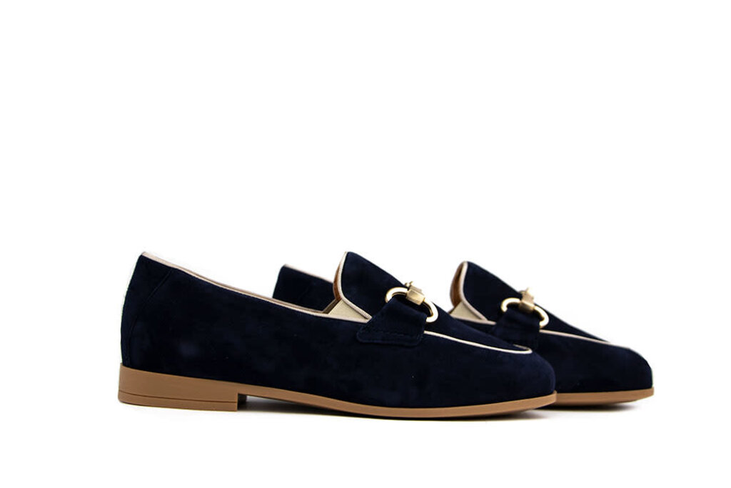 Piedi Nudi Piedi Nudi Loafers Bit Donkerblauw Suede