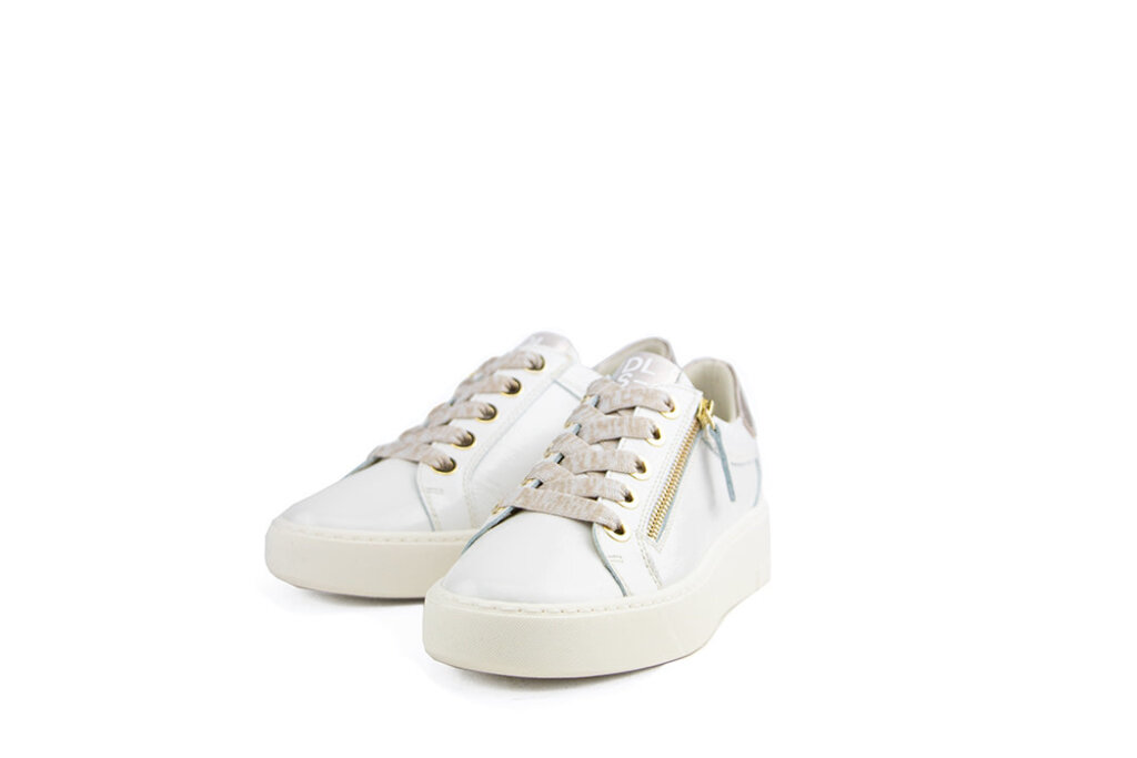 Sport Sneakers Crème Patent Leather | Worldwide Shipping - Steenbergen Schoenen