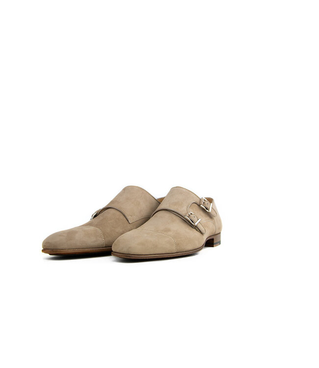 Magnanni Monk Straps Ante Cabra Taupe